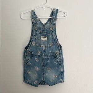 OshKosh B'gosh Blue Floral Kids Overalls